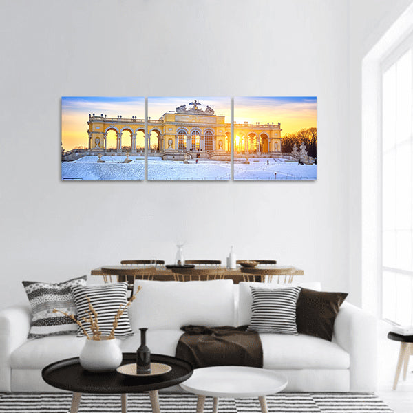 Gloriette at winter, Schonbrunn Palace, Vienna panoramic canvas wall art