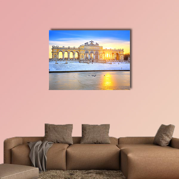 Gloriette at winter, Schonbrunn Palace, Vienna multi panel canvas