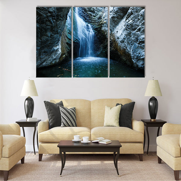 Millomeri waterfalls in Platres near Troodos, Cyprus Multi Panel Canvas Wall Art