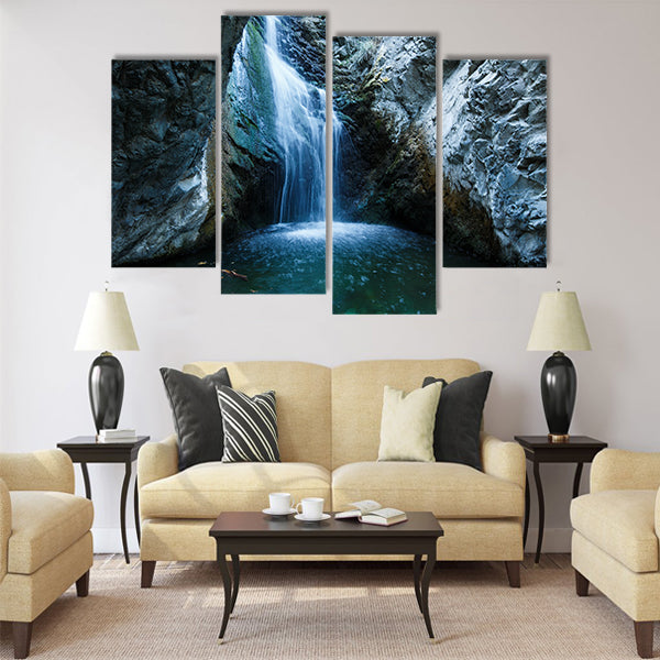 Millomeri waterfalls in Platres near Troodos, Cyprus Multi Panel Canvas Wall Art