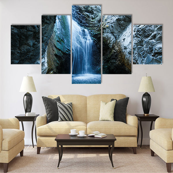 Millomeri waterfalls in Platres near Troodos, Cyprus Multi Panel Canvas Wall Art