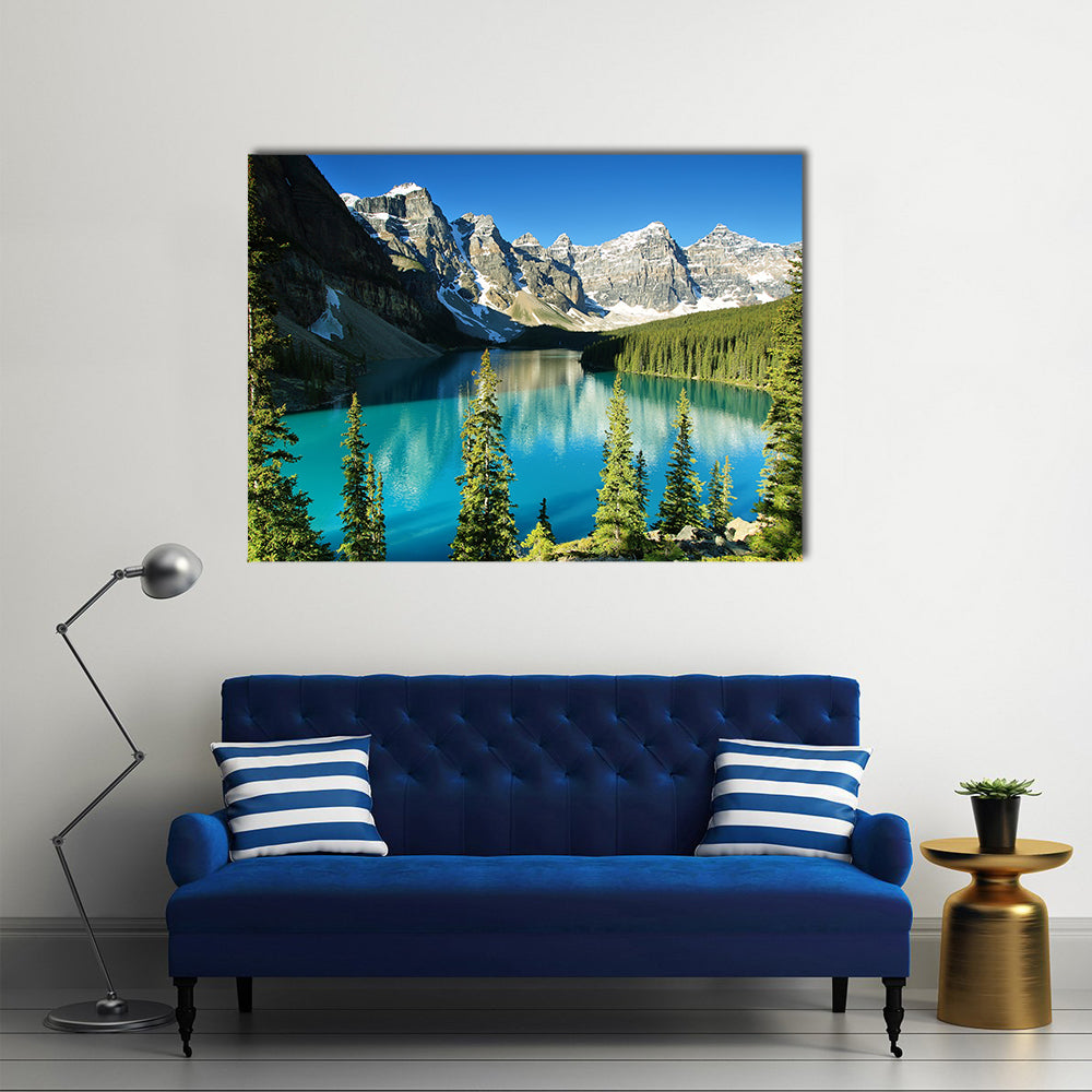 Banff National Park, Moraine Lake, Canada, Multi Panel Canvas Wall Art