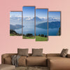 Aerial view of Lucerne Lake with Swiss alpine in summer, Switzerland multi panel canvas wall art