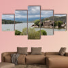 Views of the reservoir of El Burguillo, Avila, Spain, Multi Panel Canvas Wall Art