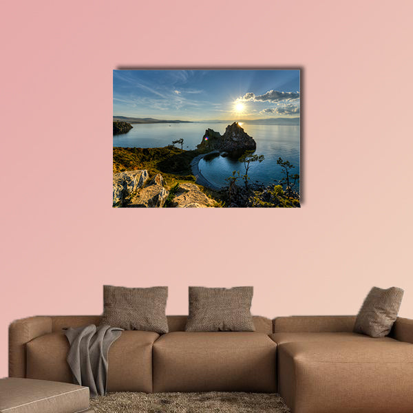 Shaman Rock, Island of Olkhon, Lake Baikal, Russia on a Summer wall art