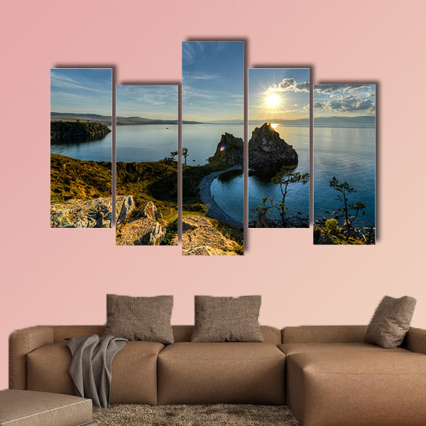 Shaman Rock, Island of Olkhon, Lake Baikal, Russia on a Summer wall art