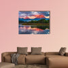 Amazing Sunrise in Grand Teton National Park Multi panel canvas wall art