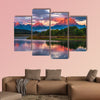 Amazing Sunrise in Grand Teton National Park Multi panel canvas wall art