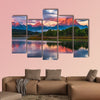 Amazing Sunrise in Grand Teton National Park Multi panel canvas wall art