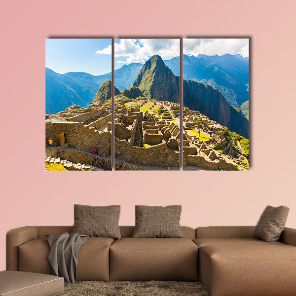 Mysterious city, the Machu Picchu, Peru, South America multi panel canvas wall art