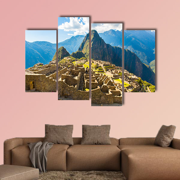 Mysterious city, the Machu Picchu, Peru, South America multi panel canvas wall art