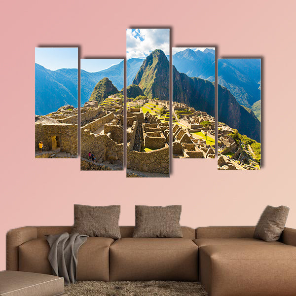 Mysterious city, the Machu Picchu, Peru, South America multi panel canvas wall art