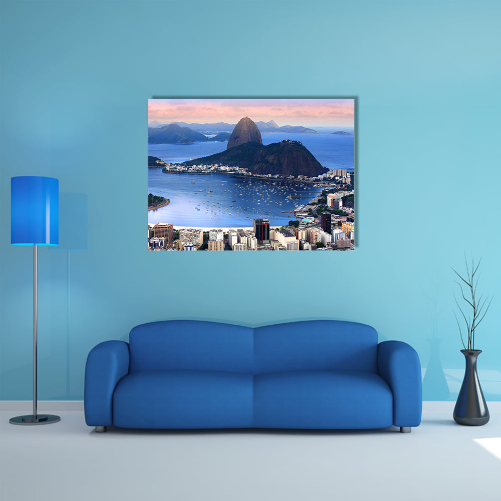 The Rio De Janeiro, Brazil landscape Multi Panel Canvas Wall Art