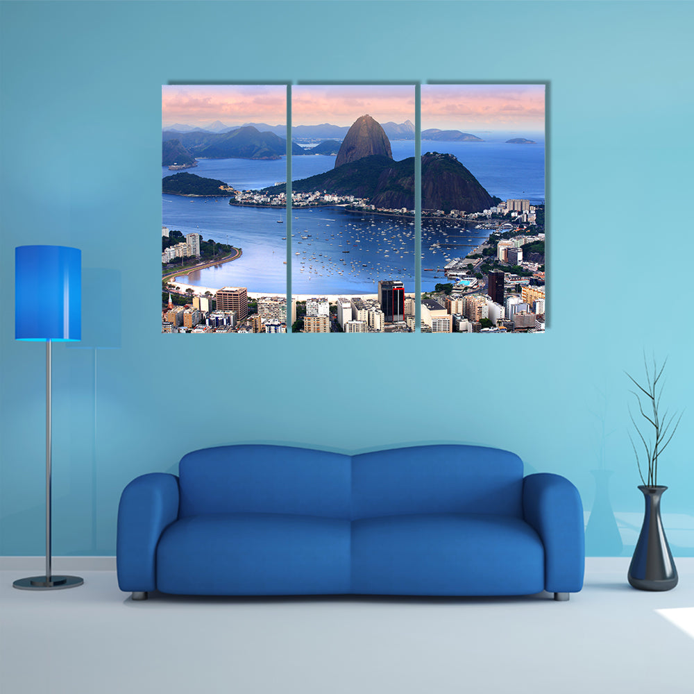 The Rio De Janeiro, Brazil landscape Multi Panel Canvas Wall Art
