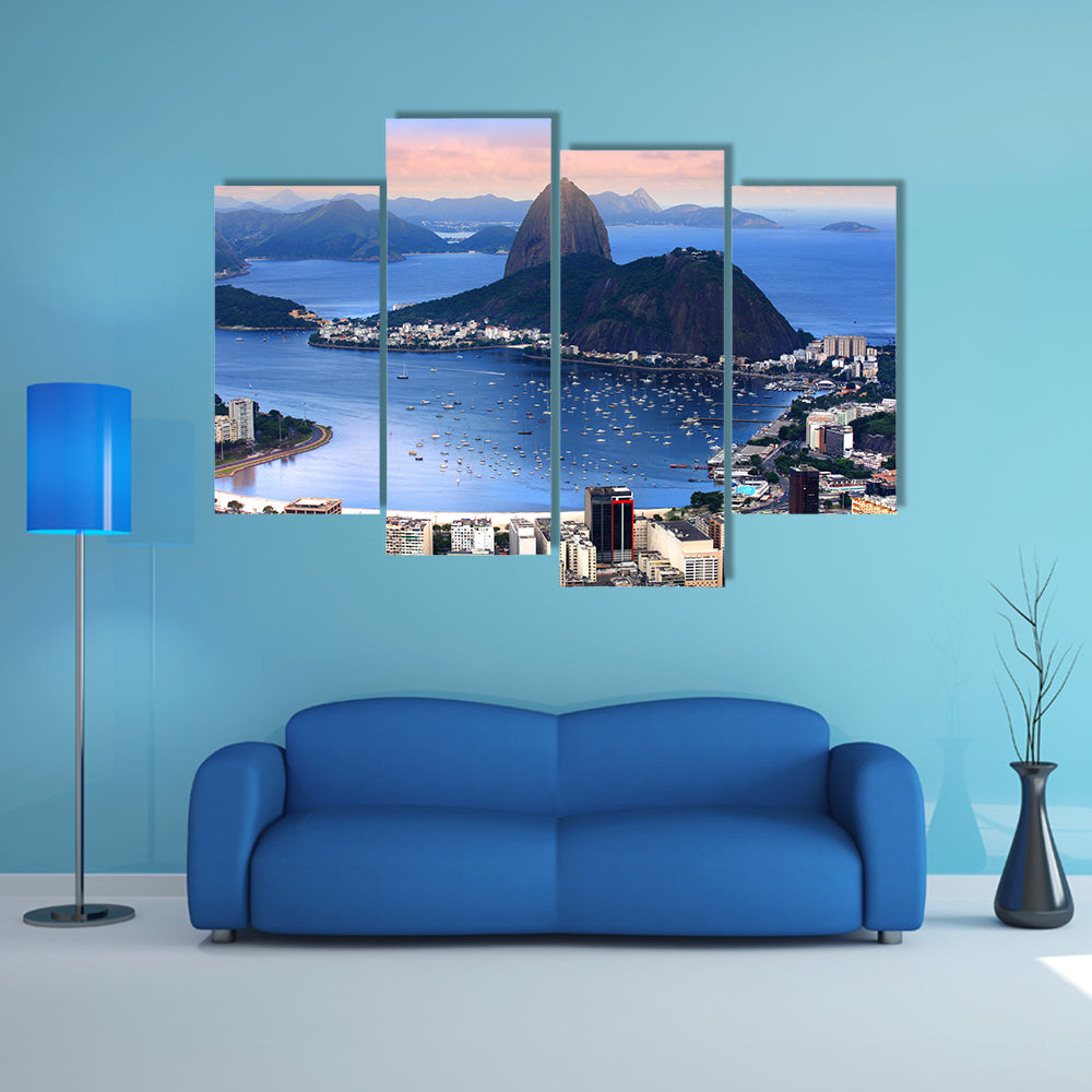 The Rio De Janeiro, Brazil landscape Multi Panel Canvas Wall Art