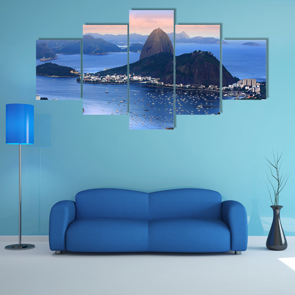 The Rio De Janeiro, Brazil landscape Multi Panel Canvas Wall Art