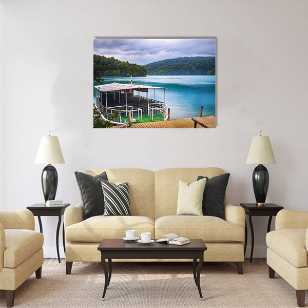 Plitvice lakes of Croatia multi panel canvas wall art