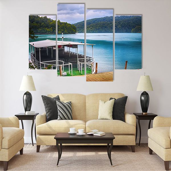 Plitvice lakes of Croatia multi panel canvas wall art