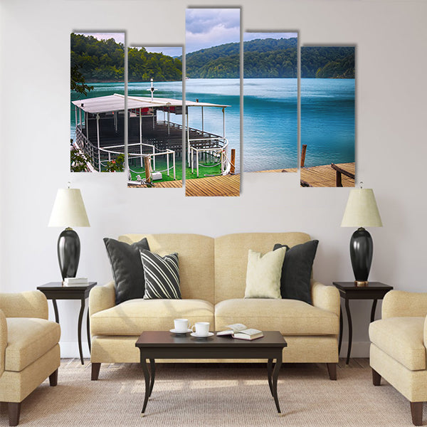 Plitvice lakes of Croatia multi panel canvas wall art