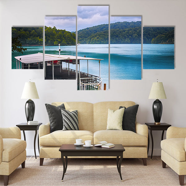 Plitvice lakes of Croatia multi panel canvas wall art
