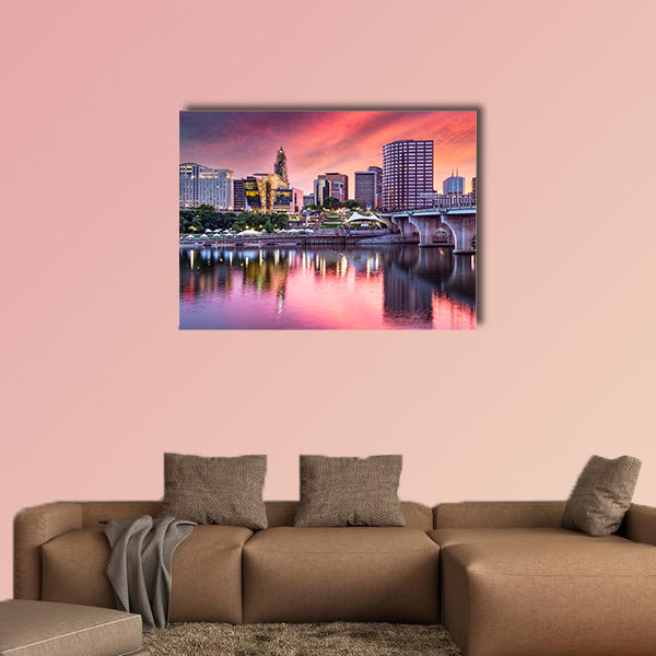 Hartford, Connecticut, USA multi panel canvas wall art