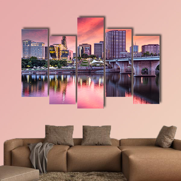 Hartford, Connecticut, USA multi panel canvas wall art