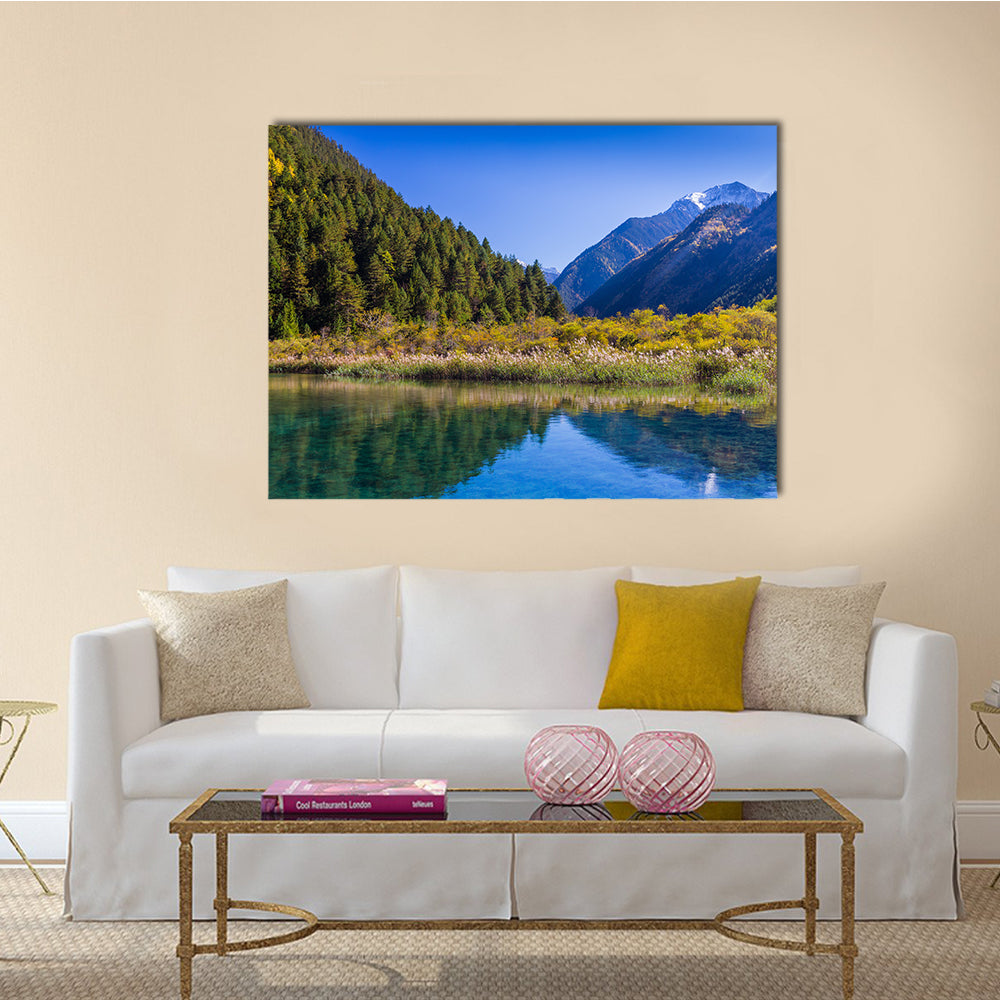 Jiuzhaigou Valley Scenic and Historic Interest Area, Sichuan, China multi panel canvas wall art