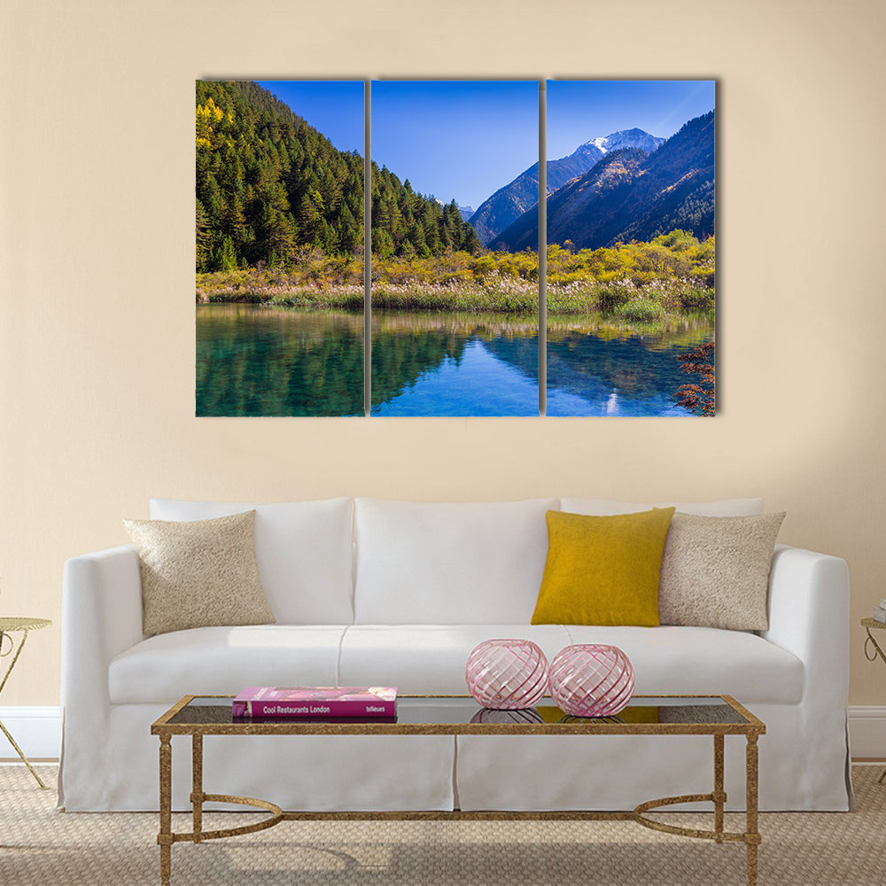 Jiuzhaigou Valley Scenic and Historic Interest Area, Sichuan, China multi panel canvas wall art