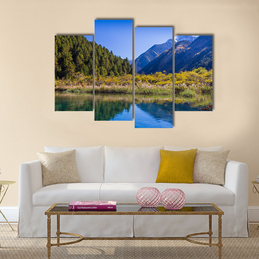 Jiuzhaigou Valley Scenic and Historic Interest Area, Sichuan, China multi panel canvas wall art