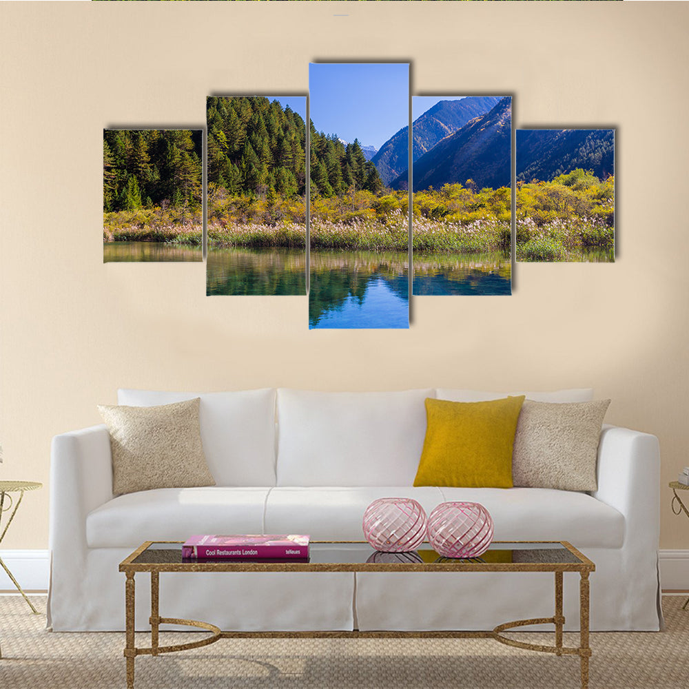 Jiuzhaigou Valley Scenic and Historic Interest Area, Sichuan, China multi panel canvas wall art