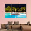 Beautiful tropical swimming pool multi panel canvas wall art