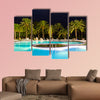 Beautiful tropical swimming pool multi panel canvas wall art