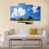 Tropical lagoon on south coast of Mauritius Island Multi panel canvas wall art