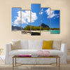 Tropical lagoon on south coast of Mauritius Island Multi panel canvas wall art