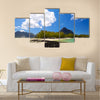 Tropical lagoon on south coast of Mauritius Island Multi panel canvas wall art