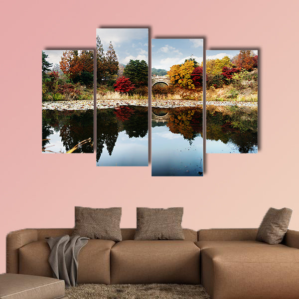 Autumn landscape with a beautiful Bulguksa" Temple in South Korea"