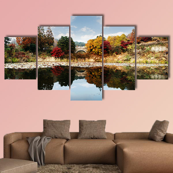 Autumn landscape with a beautiful Bulguksa" Temple in South Korea"