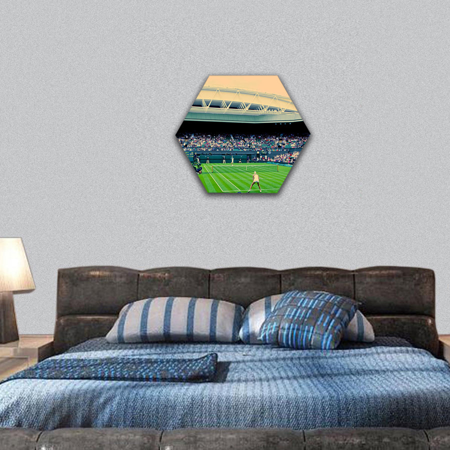 Wimbledon Centre Court hexagonal canvas wall art