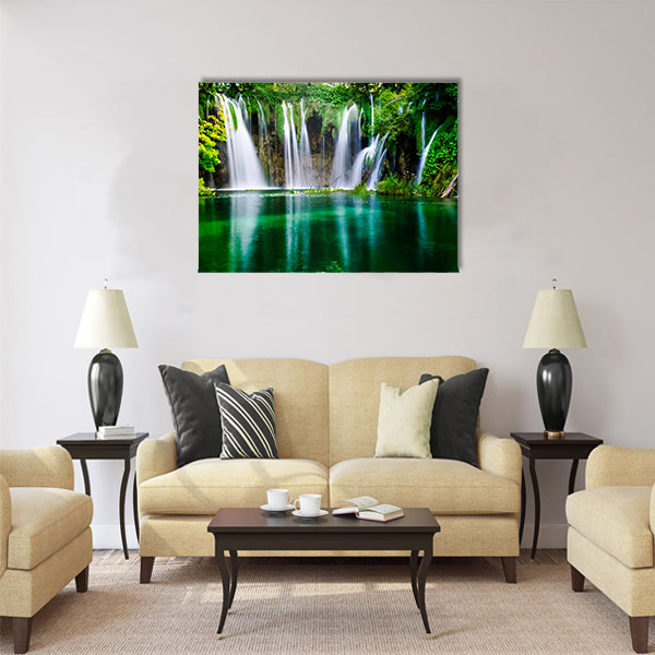 plitwice lake national park croatia Multi Panel Canvas Wall Art