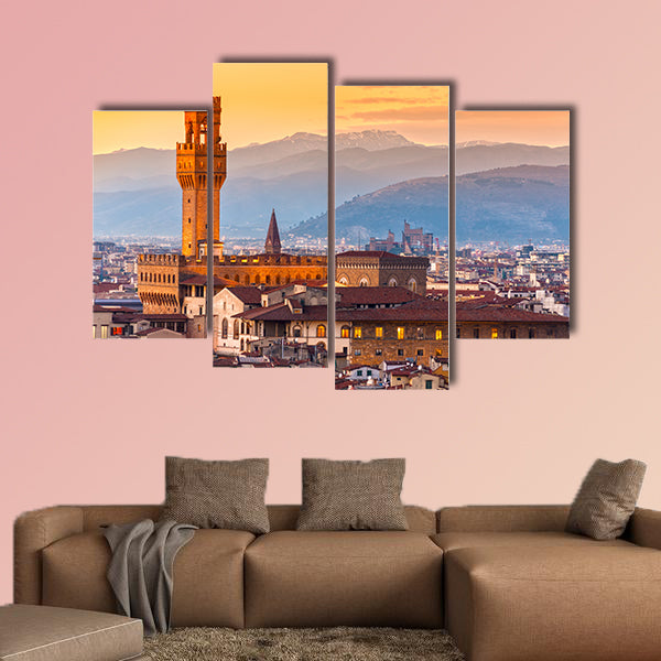Palazzo vecchio, Florence, Italy multi panel canvas wall art