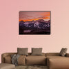 The Colorado sunset, Breckenridge ski slopes at the sunset Colorado multi panel canvas wall art