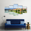 Skyline view of Maribor city, Slovenia Multi panel canvas wall art