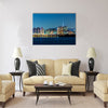 Seoul skyline Multi panel canvas wall art