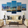 Seoul skyline Multi panel canvas wall art