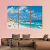 Cancun beach panorama, Mexico multi panel canvas wall art