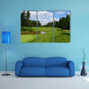 9th hole at Golf course Arboretum in Slovenia multi panel canvas wall art