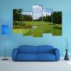 9th hole at Golf course Arboretum in Slovenia multi panel canvas wall art