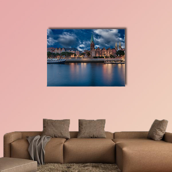 The City Municipality of Bremen, Germany multi panel canvas wall art