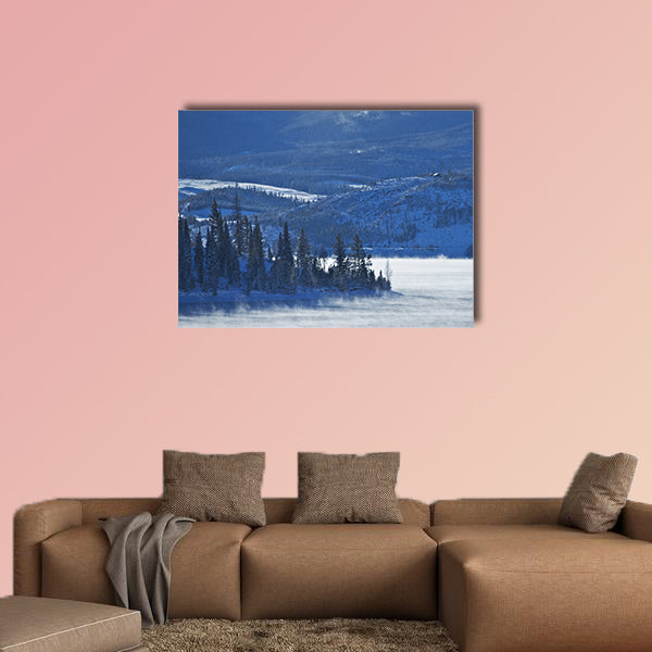 Colorado winter and the Dillon Reservoir multi panel canvas wall art
