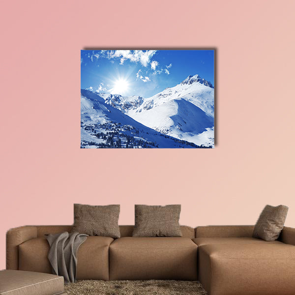 Winter Mountains, in Colorado, United States multi panel canvas wall art